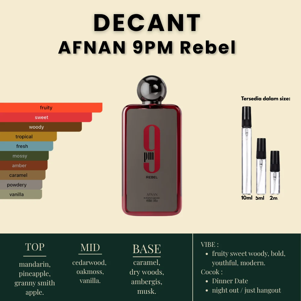 Afnan 9PM Rebel, foto katalog decant Kayscent